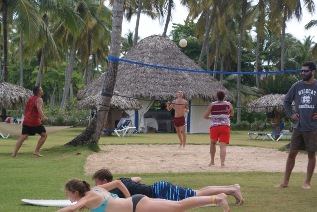 surf camp volleyball